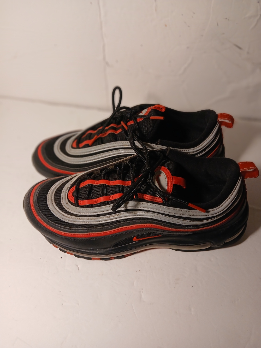 Nike Air Max 97 Reflective Bred Black And Red Men Size 10.5